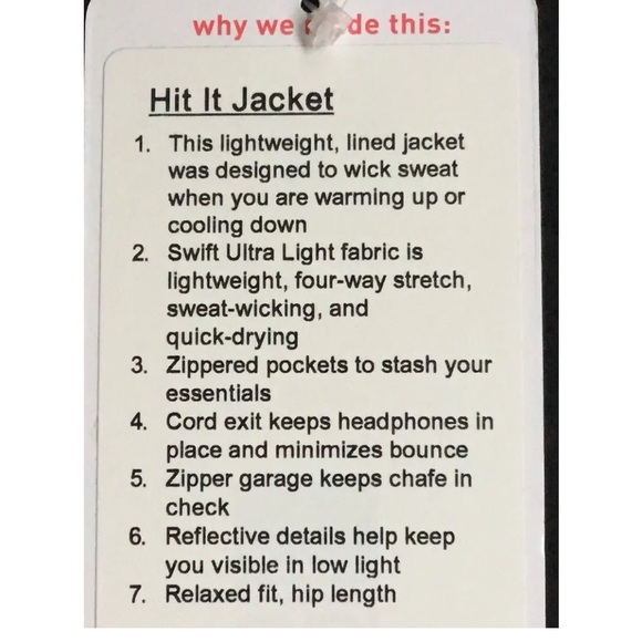 Lululemon Hit It black jacket - Picture 10 of 10